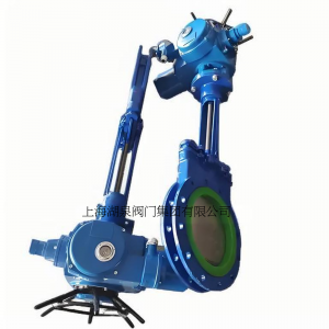 電動刀閘閥PZ973-16 DN350，DN400排渣、處理顆